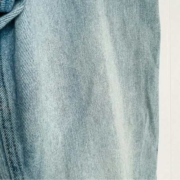 Hollister Two Tone Ultra High Rise Stacked Vintage Straight Jeans - Picture 4 of 8